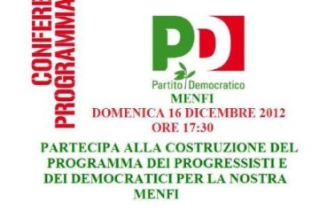 <strong>Menfi</strong>. Conferenza programmatica PD