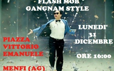 <strong>Flash Mob</strong> Gangnam Style a Menfi