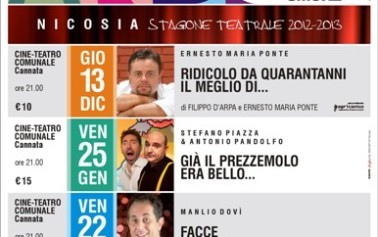 <strong>Nicosia</strong>. E’ partita la rassegna teatrale “Comicando”