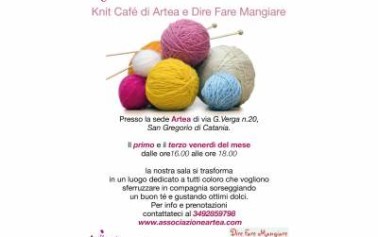 3° appuntamento di “Gomitoli e Dolcetti” Knit Cafè da <strong>Artea</strong>