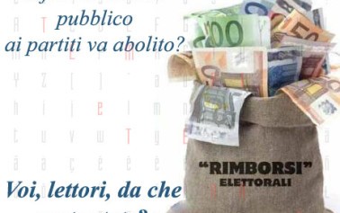 Eliminare il <strong>finanziamento pubblico ai partiti</strong>. Chi lo vuole e chi no