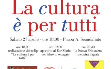 <strong>“La Cultura è per tutti”</strong>: l’evento dell’associazione “La Nuova Primavera”