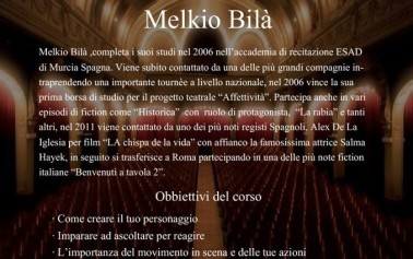 Corso di Teatro con <strong>Melkio Bilà</strong>