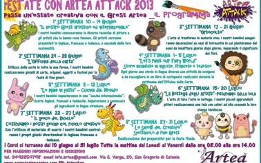 <strong>Grest estivo</strong> “rEstate con Artea Attack” 2013 – Il programma