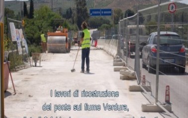 Il <strong>ponte sul Verdura</strong> è ormai quasi pronto