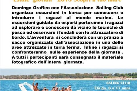 <strong>Menfi</strong>. Sailing Club – Estate giovani 2013. Scopri il tuo mare