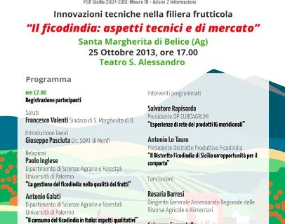 <strong>Santa Margherita Belice</strong>. Giornata informativa sul Ficodindia: Aspetti tecnici e di mercato