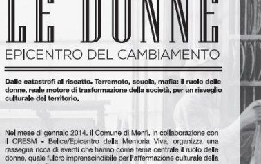 <strong>Menfi</strong>. Tre eventi all’interno della rassegna dedicata alla donna dal titolo “Le Donne Epicentro del Cambiamento”