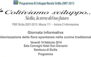 Soat. Giornata informativa sulla flora spontanea nella cucina tradizionale