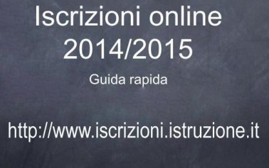 Al via le iscrizioni on line per il prossimo anno scolastico