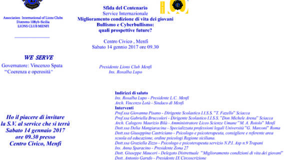 Un convegno dal titolo: “Miglioramento condizioni di vita dei giovani. Bullismo e cyberbullismo: quali prospettive future?”