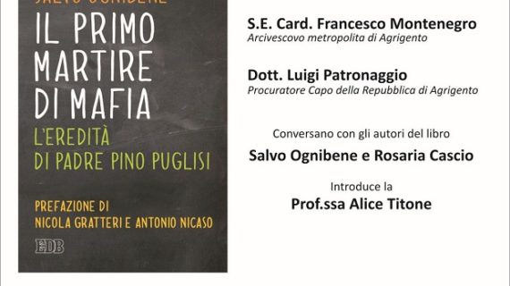 A Menfi presentazione del libro “Il primo martire di mafia. L’eredità di Padre Pino Puglisi”