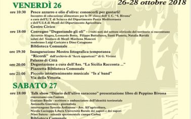 Menfi, weekend di festa per l’olio novello: da domani a domenica “Frantoi In Piazza” tra assaggi, musiche e ricordi